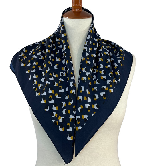 World Market Blue Animal Print Scarf - Picture 7 of 9